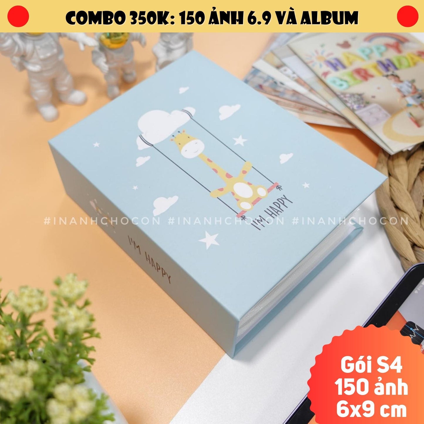 Gói in ảnh S4 - Gói 150 ảnh 6.9 và album