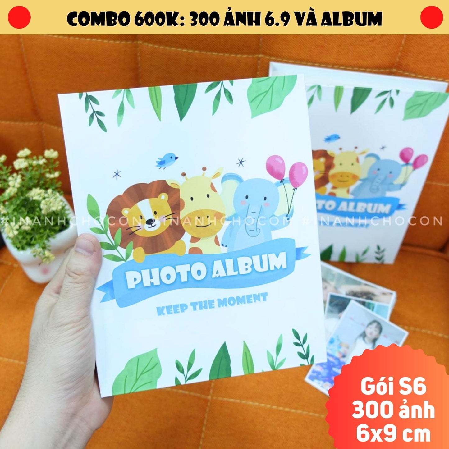 Gói in ảnh S6 - Gói 300 ảnh 6.9 và album