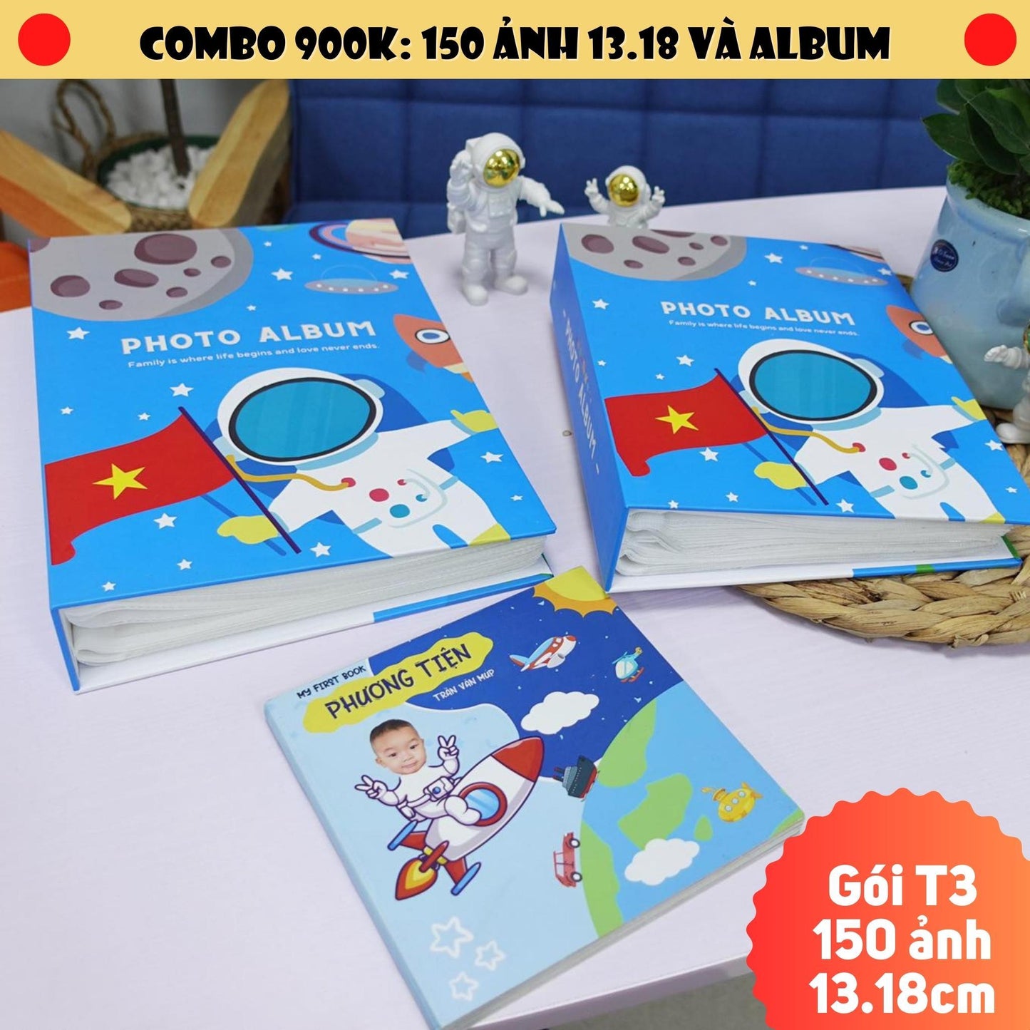 Gói in ảnh T3- Gói 150 ảnh 13.18 và album